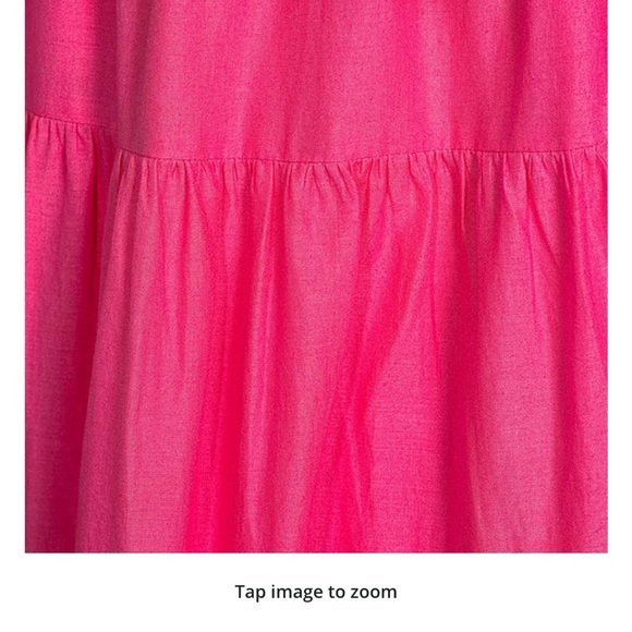 Gibson & Latimer Tiered Sleeveless Tie Waist Wrap Midi Dress - Picture 3 of 3